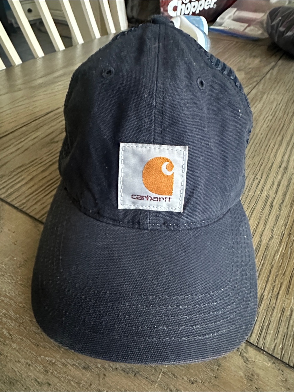 Carhartt Navy Blue Mesh Back Trucker Snapback Hat Cap 100141 Adjustable